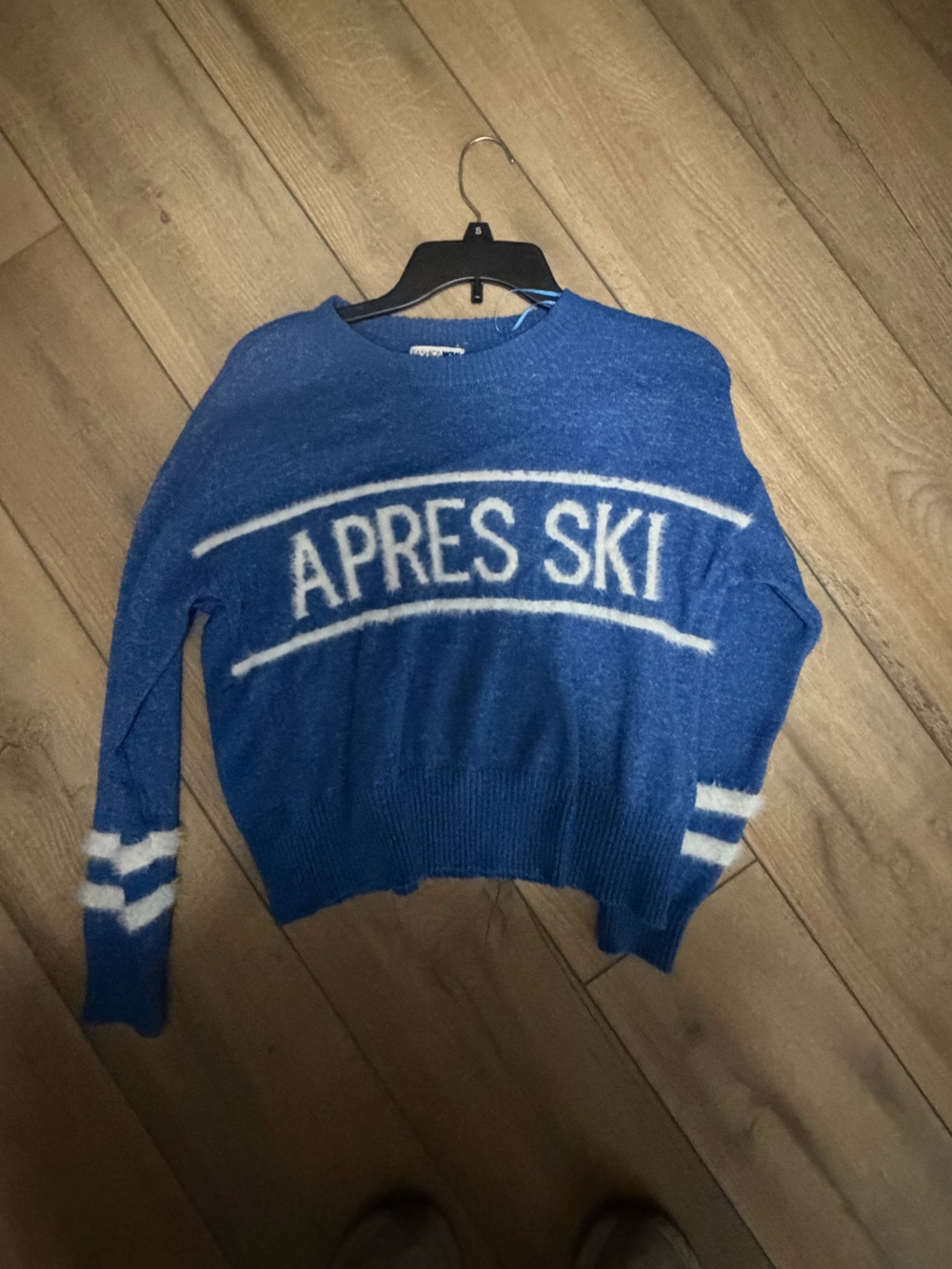 Blue 'APRES SKI' Knit Sweater